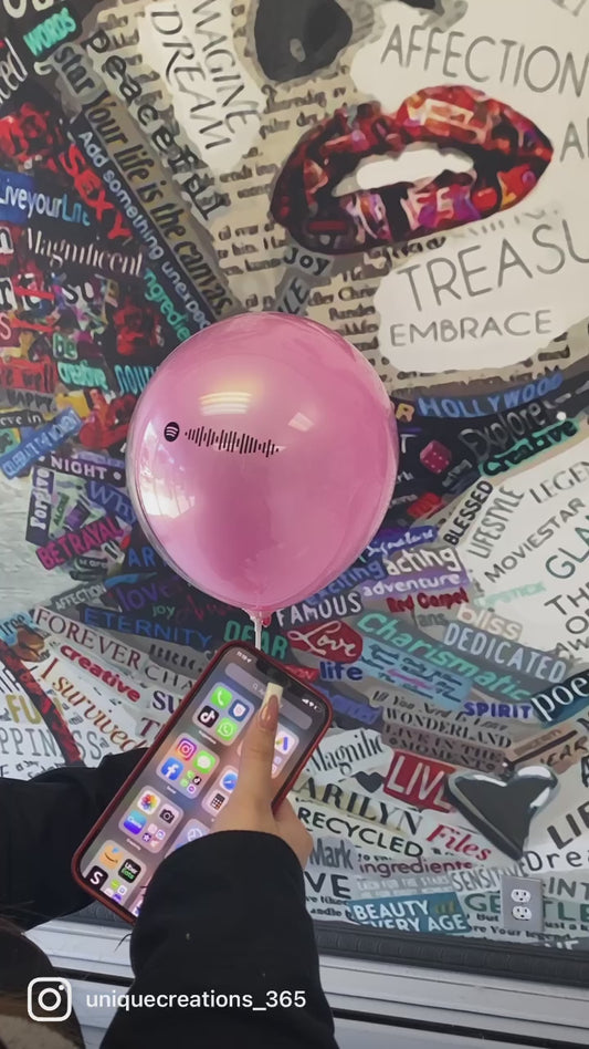 Personalized Song Balloon